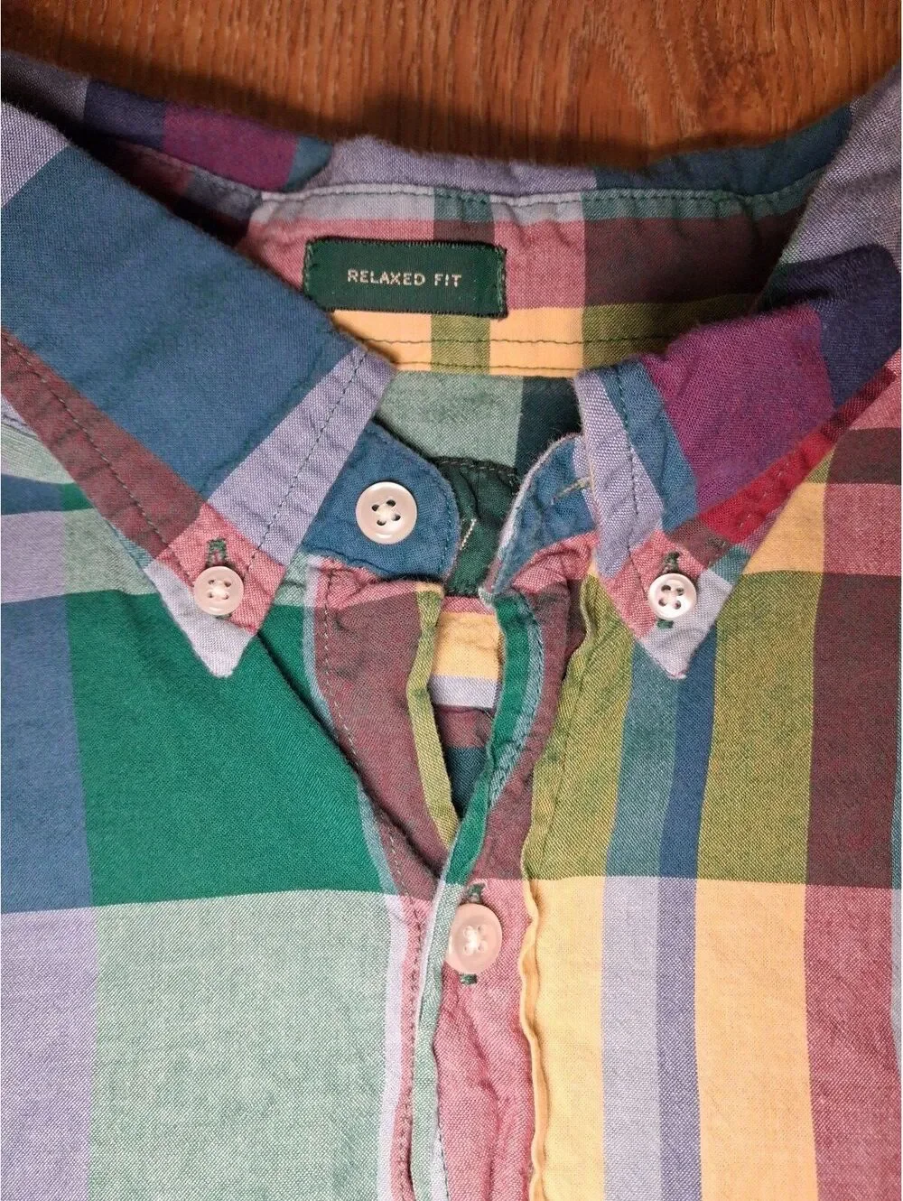 J Crew Oarsman Button Up Shirt Mens Medium Multicolor Plaid